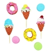 Figurki dekoracja makaroniki donut lody urodziny